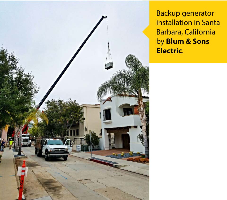 Backup Generator Blum & Sons Electric